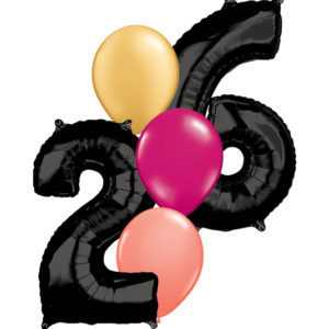 Create Your Own 5 PC Jumbo Balloon Number Bouquet