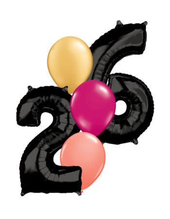 Create Your Own 5 PC Jumbo Balloon Number Bouquet